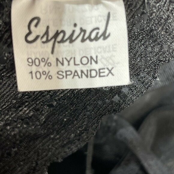 Sheer Black Lace Babydoll Lingerie Set Size S By Espiral - Picture 6 of 7